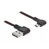 USB-kabel DeLOCK EASY-USB 2.0 Type-A naar micro-B stekker 0,5 m zwart