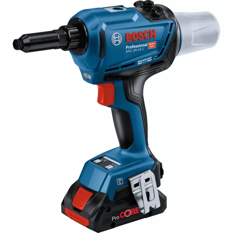 Bosch 0 601 9K5 001 power rivet tool zwart, groen 3,2,4,4,8,5,0,5,6 mm 16000 kN