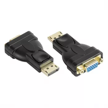 Adapter DisplayPort stekker naar VGA bus, 1920*1200 @60Hz, vergulde contacten, Good Connections (DP-AD12)