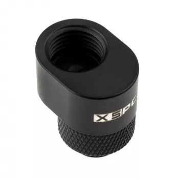 XSPC G1/4 Rotary 7mm offset fitting - mat zwart