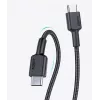 Aukey CB-CD45 USB-C naar USB-C-kabel, Quick Charge, 0,9 m, zwart