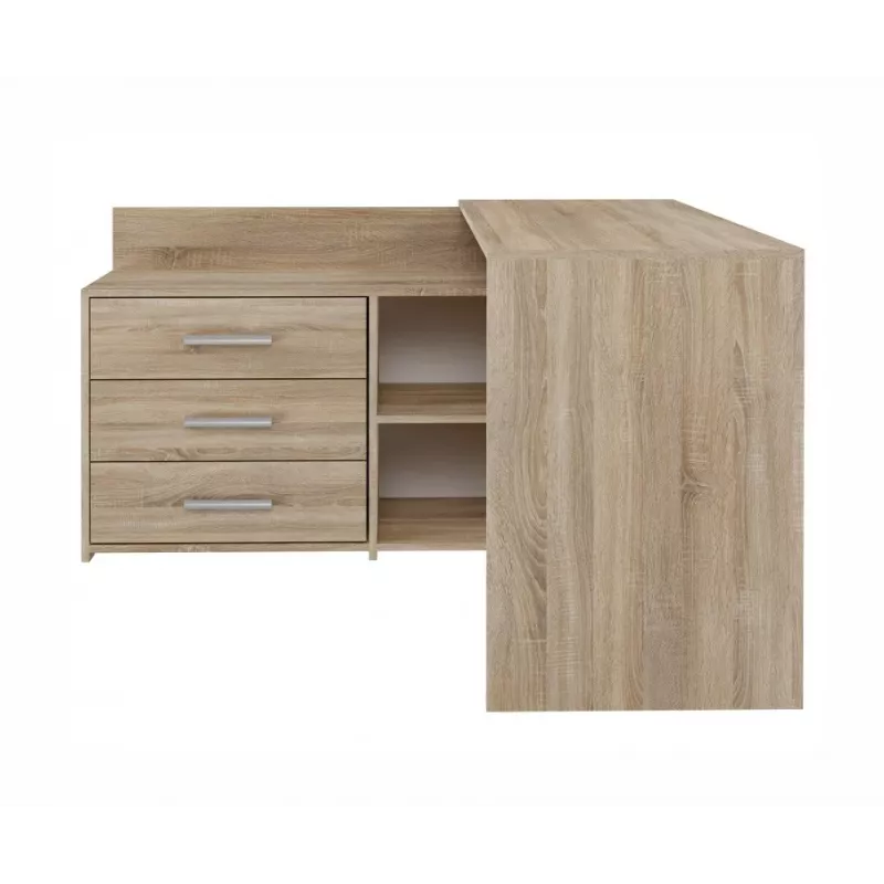 Topeshop DANY SONOMA KPL computertafel eikenkleur