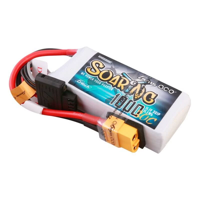 Batterij Gens ace Soaring 1000mAh 11,1V 30C 3S1P Lipo Pack