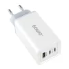 SAVIO LA-07 GaN 65W voeding, USB, QC4.0+, PD 3.0, wit