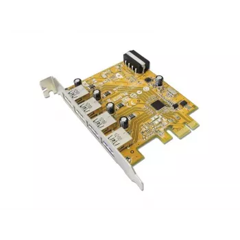 Interne USB 3.2 Gen 1 (5 Gbit/s) PCIe-interfacekaart-adapter — Sunix USB4300N, 78×121×18 mm