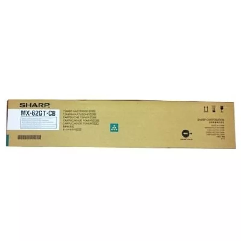 Sharp MX62GTCB toner 1 stuk origineel cyaan
