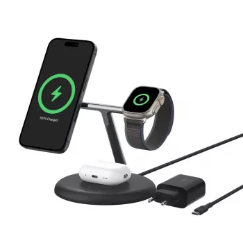 Oplader Belkin WIZ023VFBK binnen USB draadloos voor hoofdtelefoon smartphone smartwatch zwart