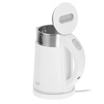 Waterkoker Adler AD 1372w – 0,6 L, 800 W, roestvrijstalen behuizing, touchbediening
