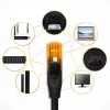Ethernet-patchkabel QOLTEC UTP Cat6 15 m, 2×RJ45, zwart