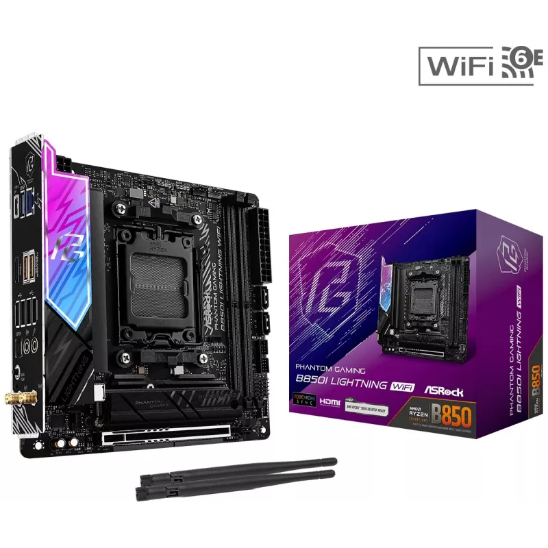 ASRock B850I Lightning WiFi AM5 Mini-ITX moederbord