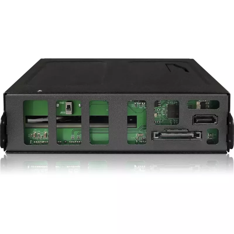 Drive behuizing icy dock MB902SPR-B R1 zwart 2,5 inch SATA