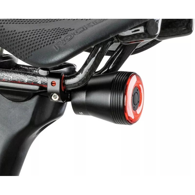 Rockbros Q5 zwart achterlicht voor fietsen met intelligent STOP-systeem