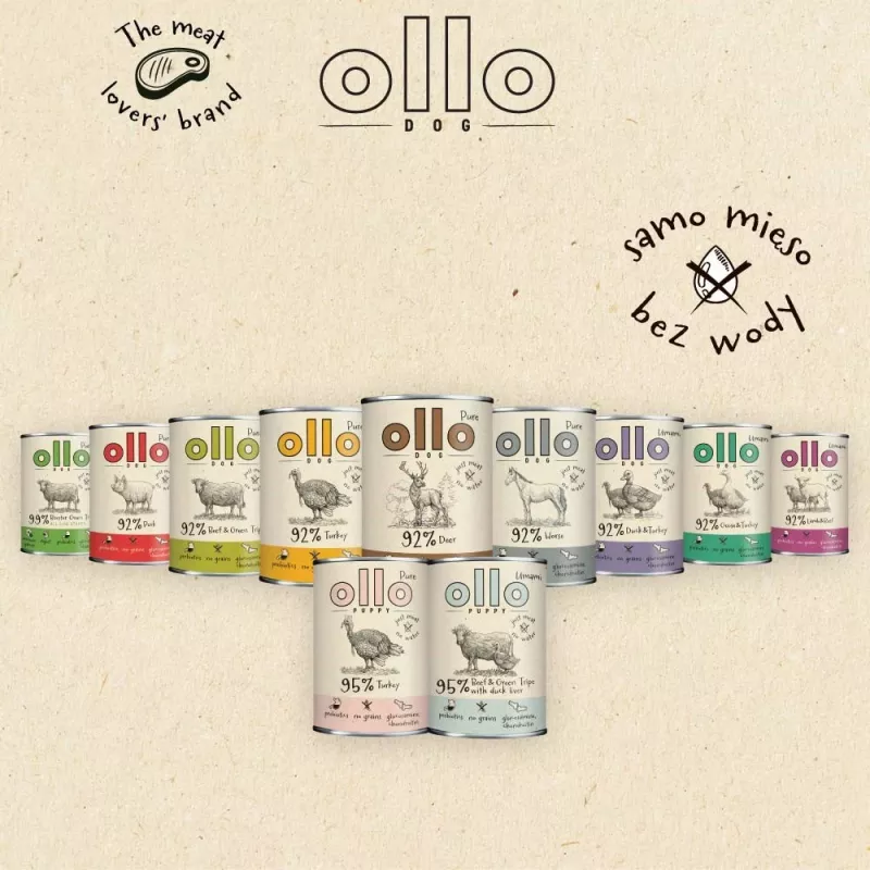 OLLO Pure Horse - natvoer voor honden - 400g