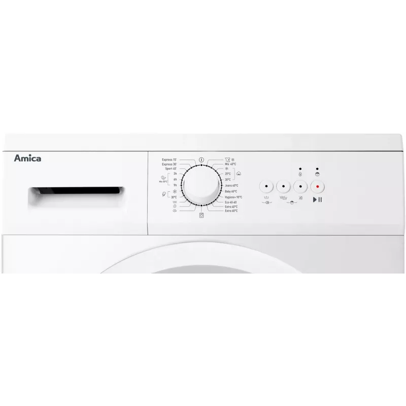 Amica WA0S610DO wasmachine, voorlader, 6 kg, 1000 tpm, wit