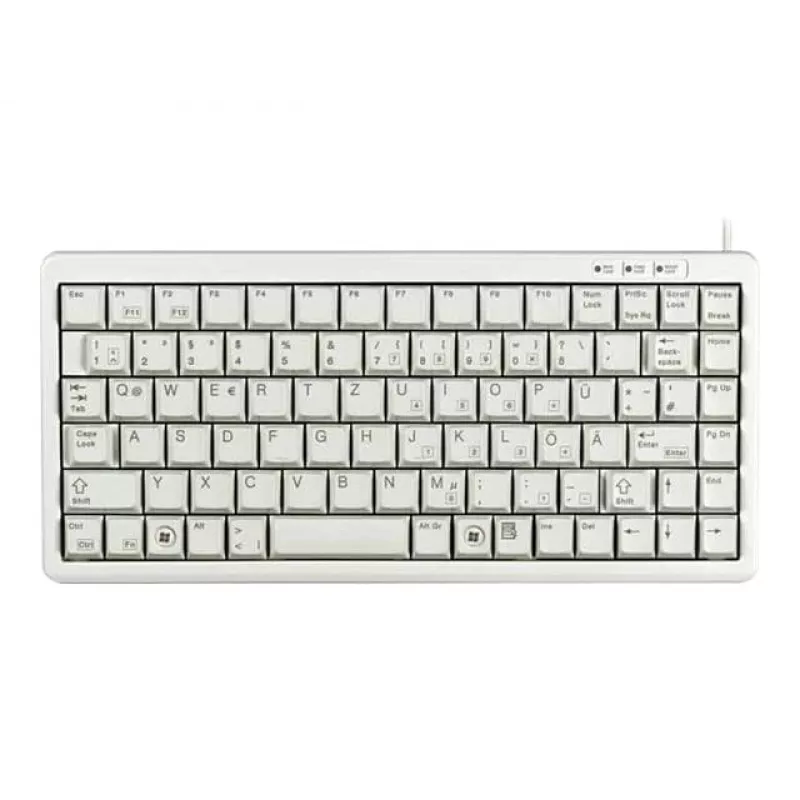 Cherry G84-4100 compact toetsenbord, lichtgrijs, USB/PS/2