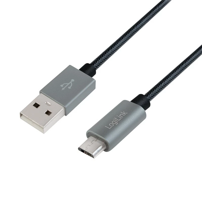 Sync- en oplaadkabel USB-A naar Micro-B stekker 2m