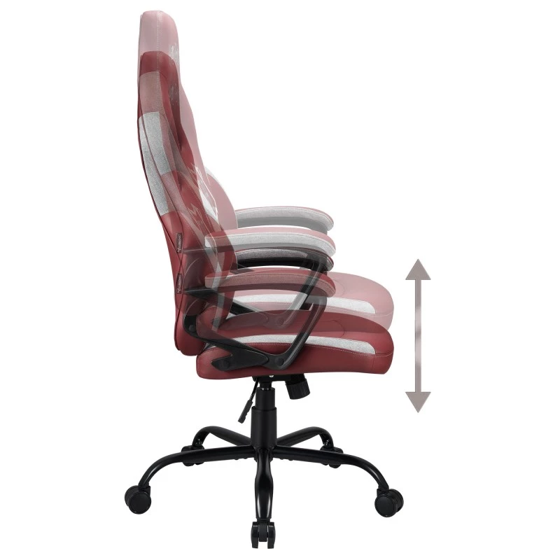 Subsonic SA5642-H1 bureaustoel gevoerde zitting gevoerde rugleuning bruin wit