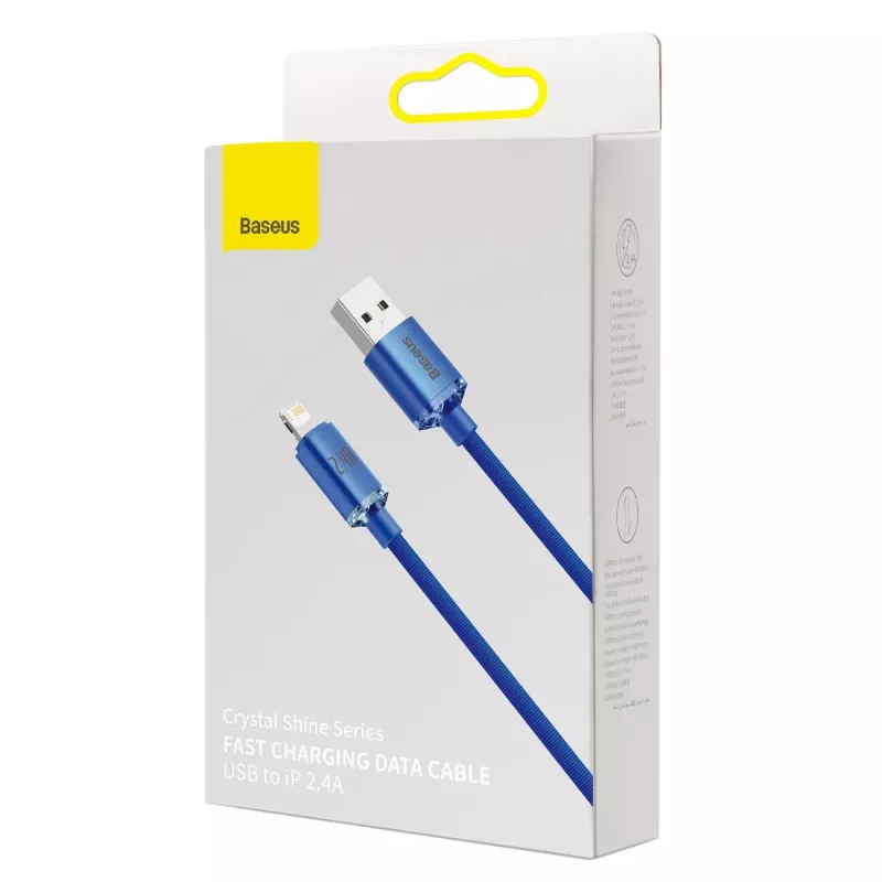 Lightning-kabel Baseus CAJY000003 1,2 m blauw 2,4 A