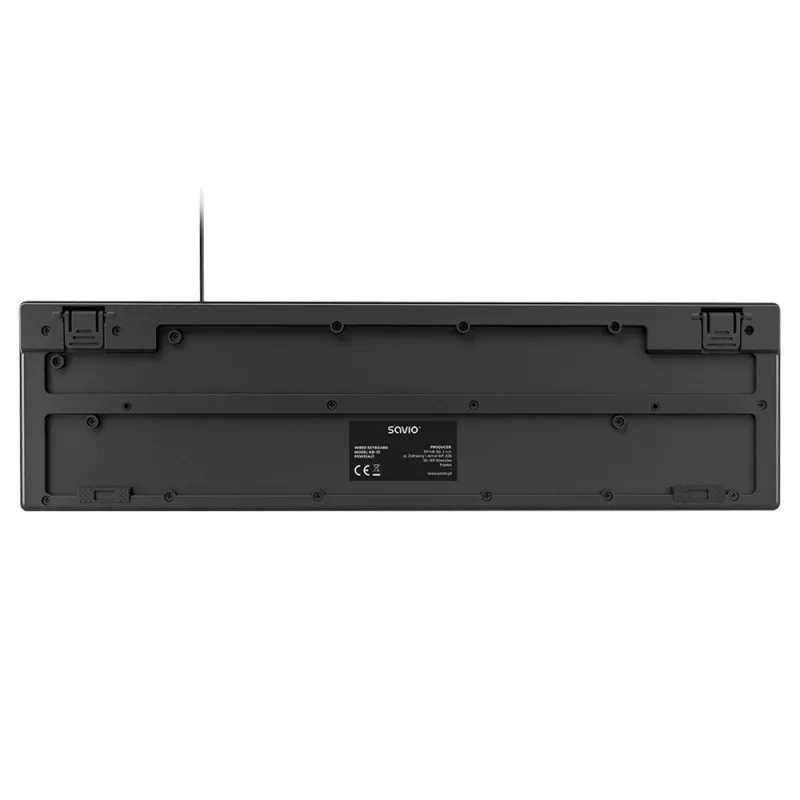 Savio KB-01 toetsenbord home/office USB QWERTY US Engels zwart