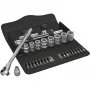 Wera 8100 SB 7 - dopsleutelset - zwart - chroom - CE - ratelhandgreep - 1 stuk - 3/8 inch