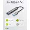 Goobay Slim 4-poorts USB-hub, USB-A naar USB-C™/USB-A, USB 3.2 (74458)