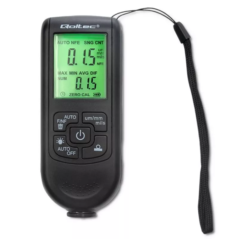 Qoltec lakdiktemeter met LCD-display | 0~2000 µm