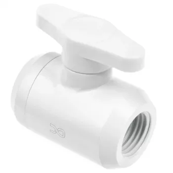 Alphacool Eiszapfen 2-weg kogelkraan, G1/4, wit