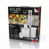 Adler AD 4620 staafmixerset, 800 W, 2 snelheden, 450 ml hakker, 750 ml maatbeker, garde, wit