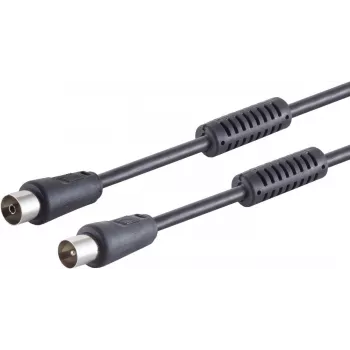 Antennekabel ShiverPeaks 80207-128S, zwart, afscherming tot 100 dB
