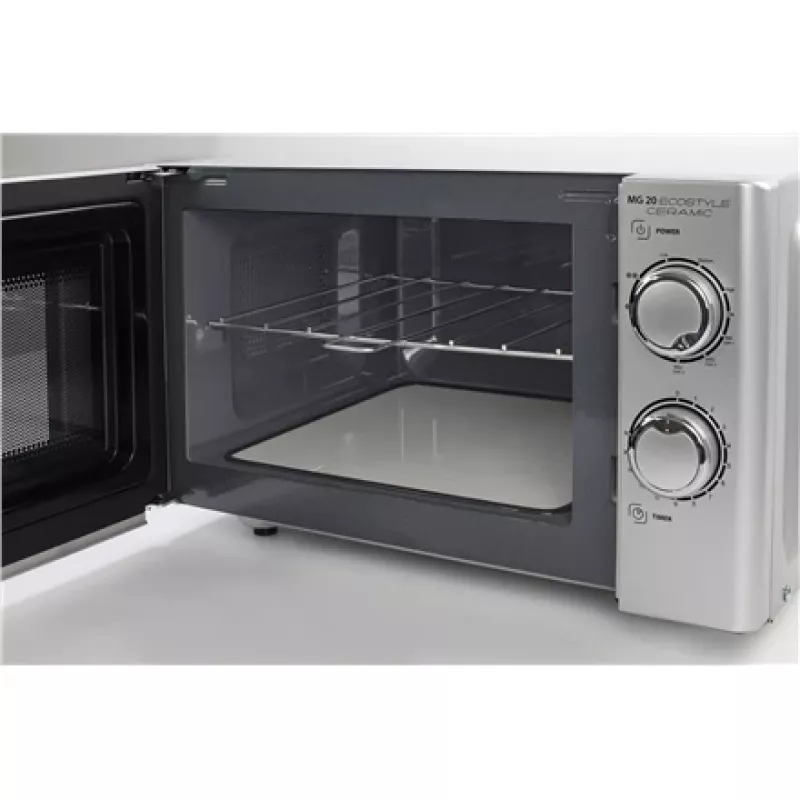 Caso | Ecostyle Ceramic | 03316 | Vrijstaand | 700 W | Grill | Zilver