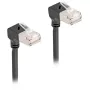 DeLOCK RJ45 netwerkkabel Cat.6A S/FTP slank 90° naar beneden 5m zwart