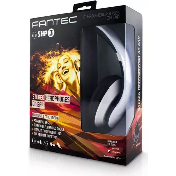FANTEC SHP-3 - headset - on-ear - geluidsisolatie - wit, zwart (1813)