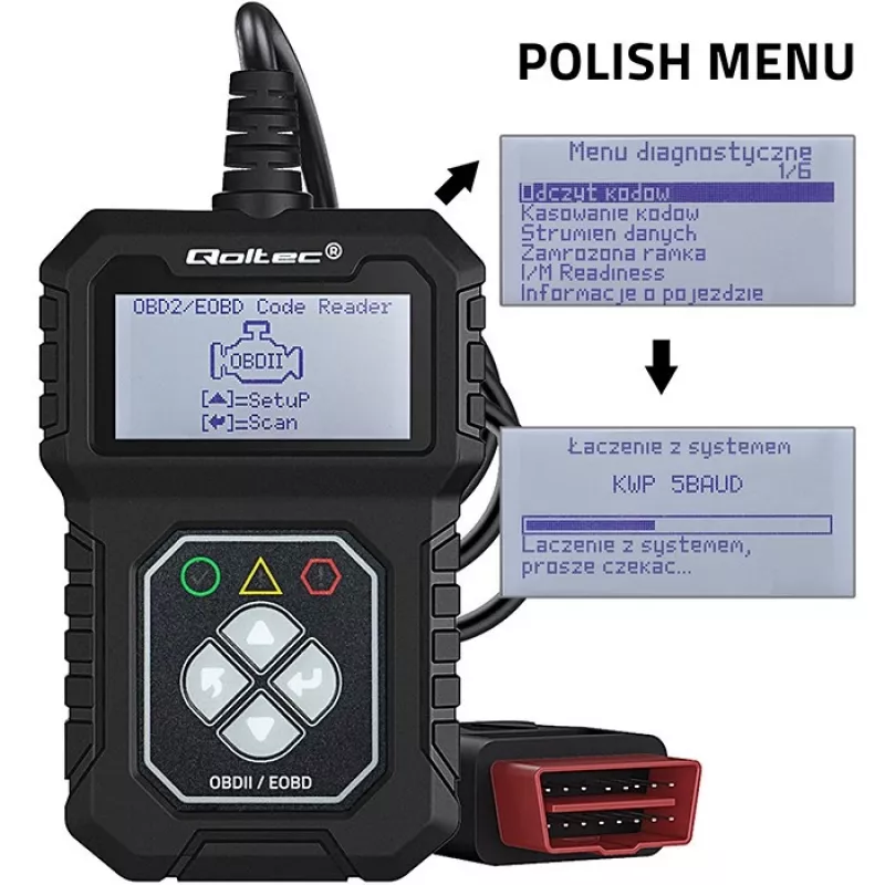OBDII-diagnosetester QOLTEC ProLine (model 50684)