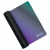 Gaming-muispad SAVIO Super Speed L Prism Edition — 700×300×3 mm, paars, gestikte randen, antislip onderkant