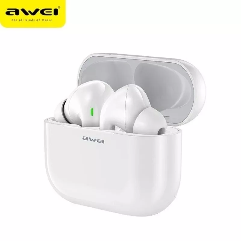 Bluetooth-hoofdtelefoon Awei T29 TWS wit