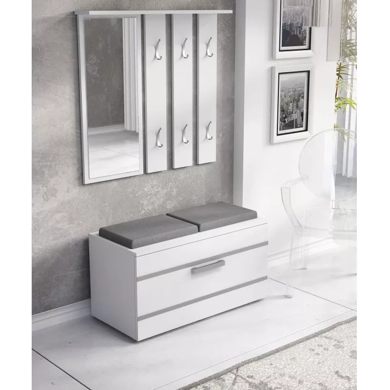 Bovenkast voor de entree e shop GAR OPAL BIEL — wit, 1 draaideur