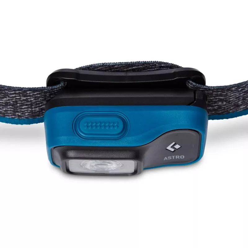 Black Diamond Astro 300 zwart, blauwe hoofdband zaklamp