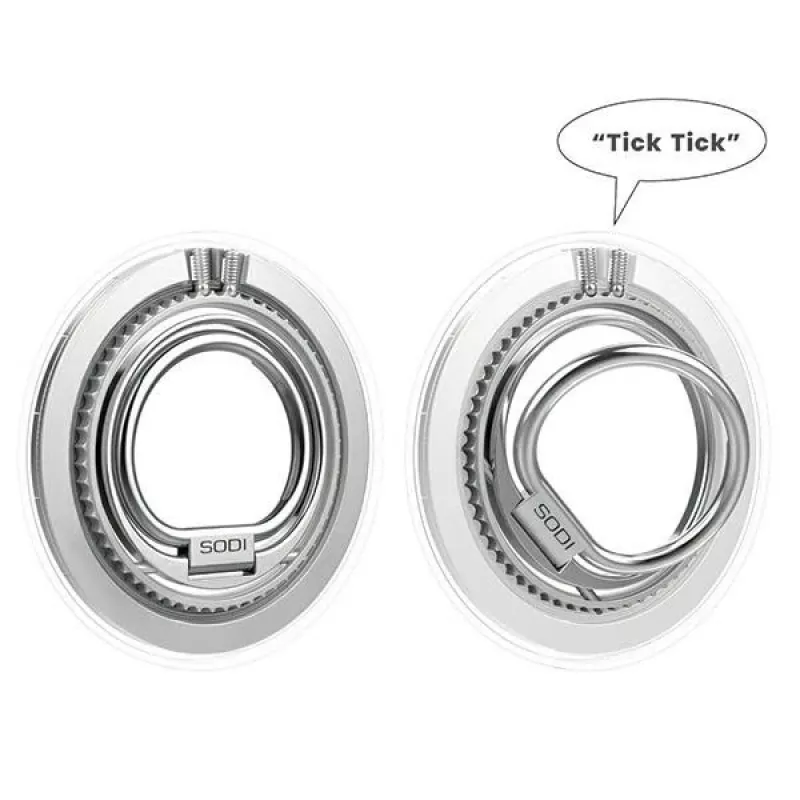 SODI dubbelzijdige magnetische ringstandaard BM-350 wit compatibel met MagSafe