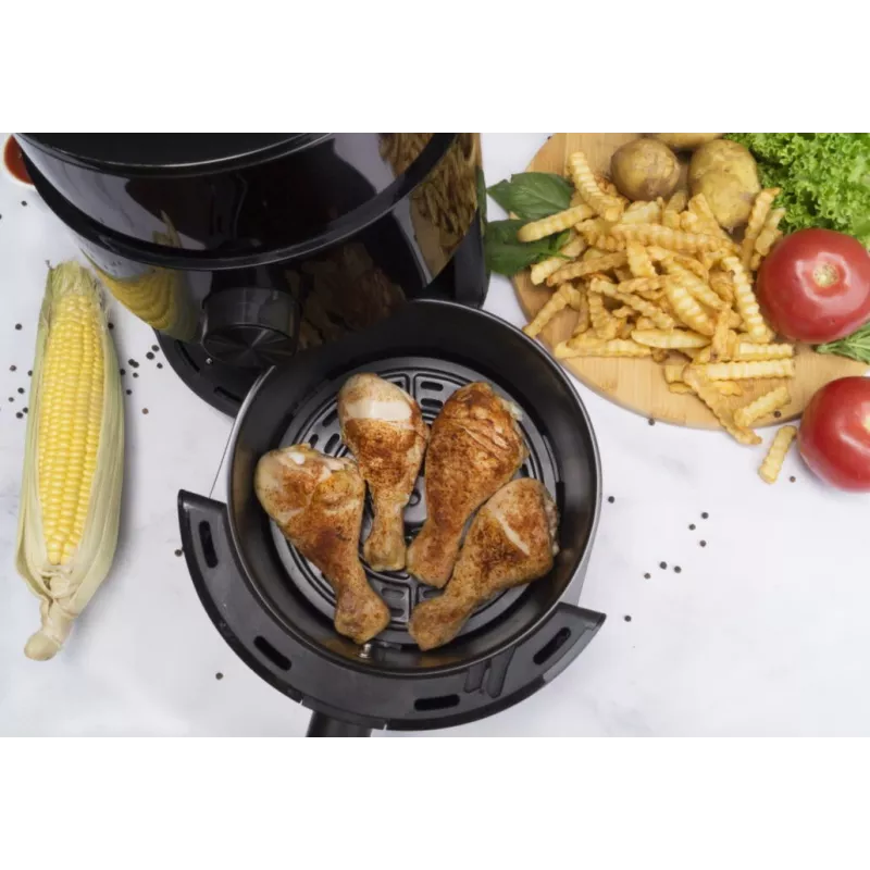Heteluchtfriteuse PRIME3 SAF31 – 2,5 L, 1200 W, heteluchtfriteuse zonder vet, zwart