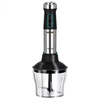 Staafmixer MPM MBL-42M — 1500 W, RVS behuizing, variabele snelheid, turbo, accessoires
