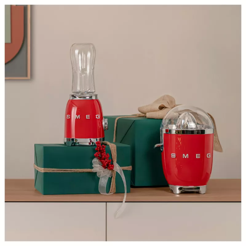 Elektrische citruspers Smeg CJF11RDEU 70 W rood roestvrijstaal