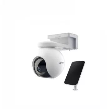 IP-beveiligingscamera EZVIZ EB8 4G zonnepaneel — 3 MP (2304×1296), 4G LTE, 10400 mAh accu, IP65, PTZ 340°/65°