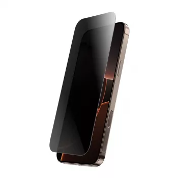 Gehard privacyglas Crong voor iPhone 16 Pro Max — antireflectie, krasvast