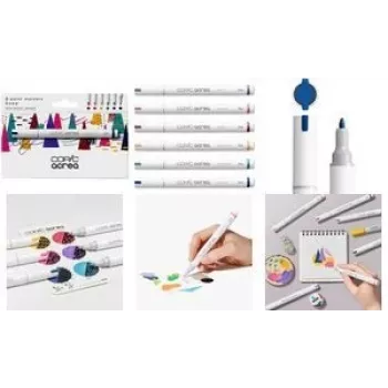 Layoutmarker-set COPIC acrea 0,8 mm, 6 stuks
