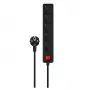 Stekkerdoos SAVIO LZ-15 — 5 AC-stopcontacten, universele stekker, 5 m kabel, 2500 W, 10 A, zwart