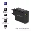 Voeding QOLTEC 51717 45W 20V 3A AC-oplader voor binnen voor smartwatch, zwart