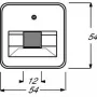 BUSCH JAEGER 1753-0-8949 - ivoor - conventioneel - Busch-Jaeger - 54 mm - 54 mm - 1 stuk(s)