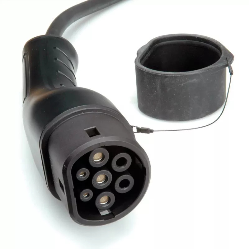 ROLINE E-auto laadkabel Type2, 3-fasig, 480VAC (3P+N+E), 32 A, 22 kW, 3 m (19.08.0023)