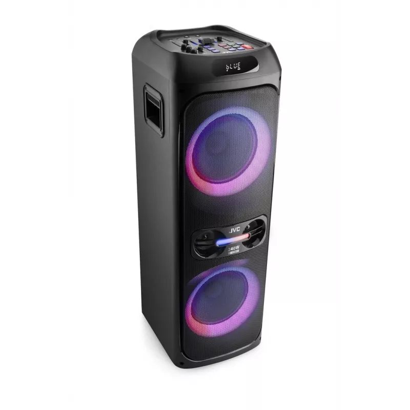 Draagbare partyluidspreker JVC XS-EP624B — zwart, op batterijen, Bluetooth