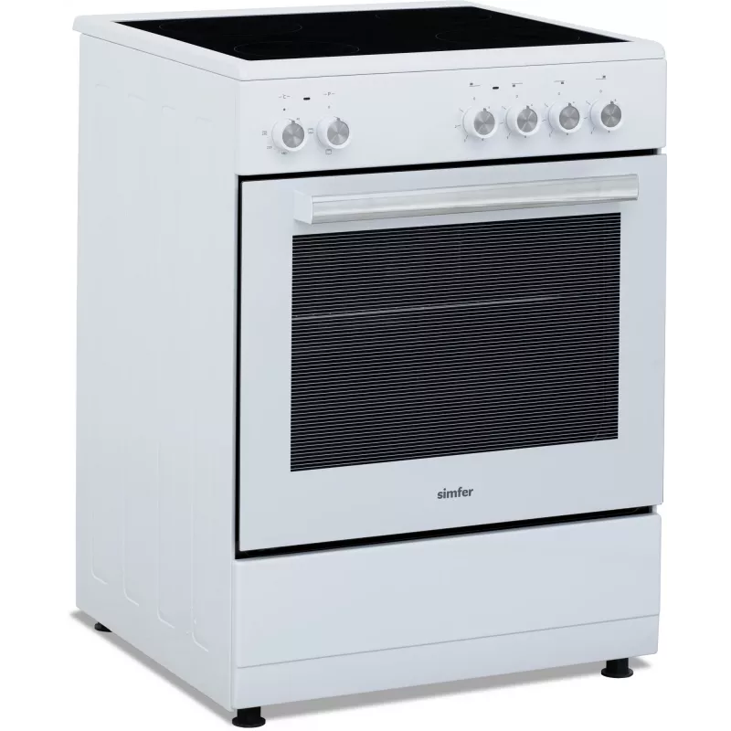 Simfer 6043SEDBB vrijstaand elektrisch fornuis, 62 L, wit